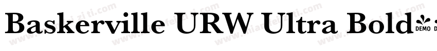 Baskerville URW Ultra Bold字体转换